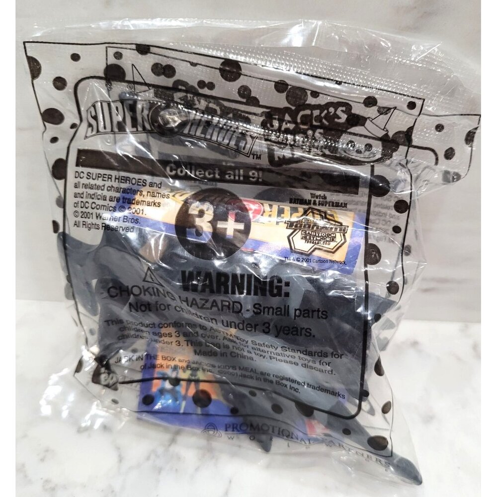 Jacks Kids Meal Toy 2001 DC Super Heroes Batman Collectible